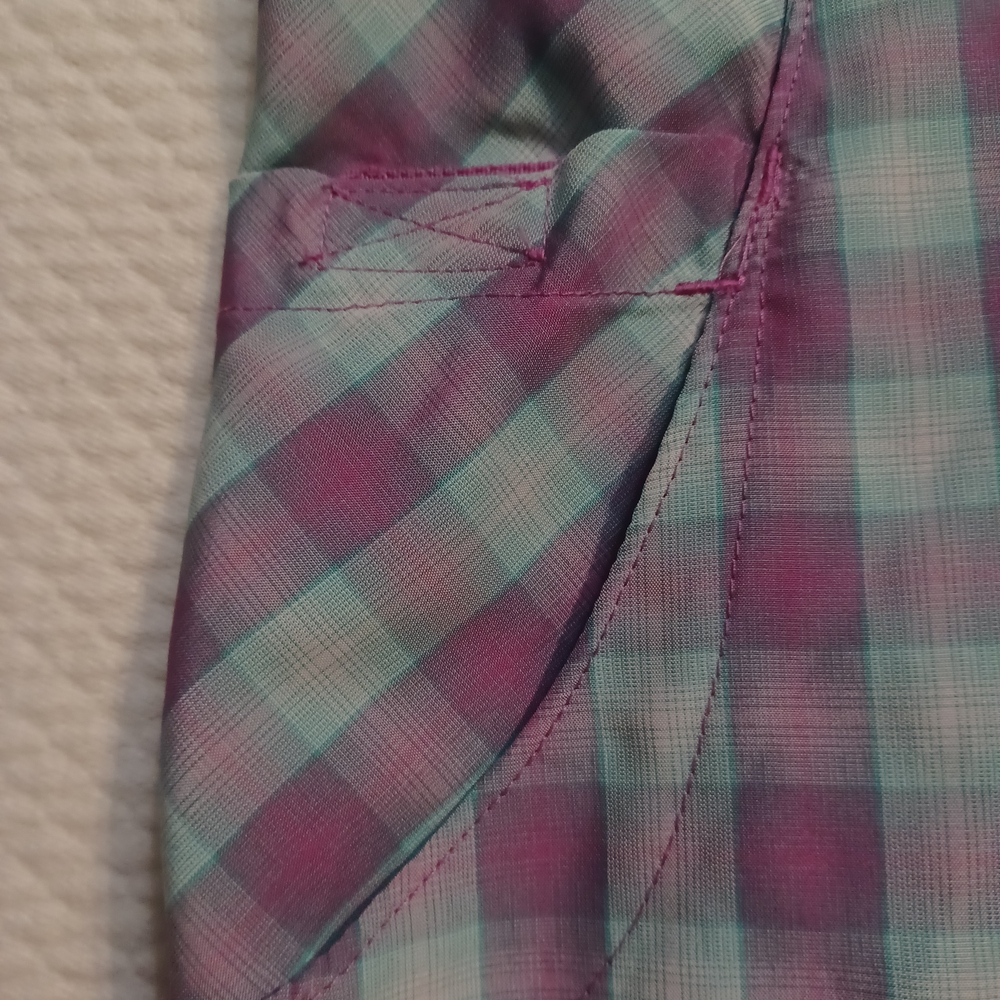 Duluth Trading Co Women's Plaid Button Down Shirt Dress 3/4 Sleeves Size Small - Picture 4 of 7